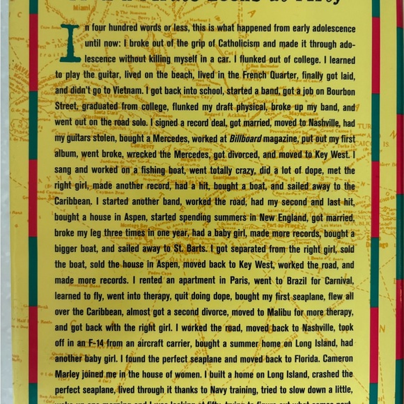 Jimmy Buffet Hardcover Book- A Pirate Looks at Fifty - Picture 2 of 4